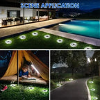 4 Spots Enterrés à Énergie Solaire – Faciles à Installer