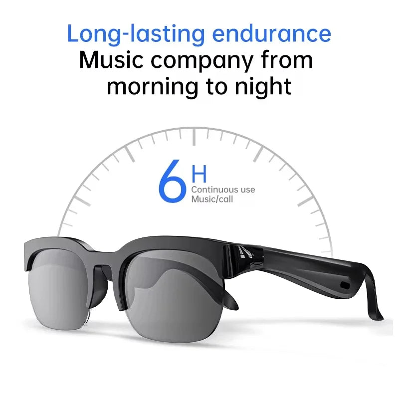 Lunettes Intelligentes Lenovo Unisexe Bluetooth avec IA – Appels, Musique, Enregistrement Vocal & Photo