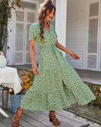 Robes florales vintage pour femme