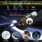 Lampe Frontale LED Rechargeable – 9 Modes & Détection