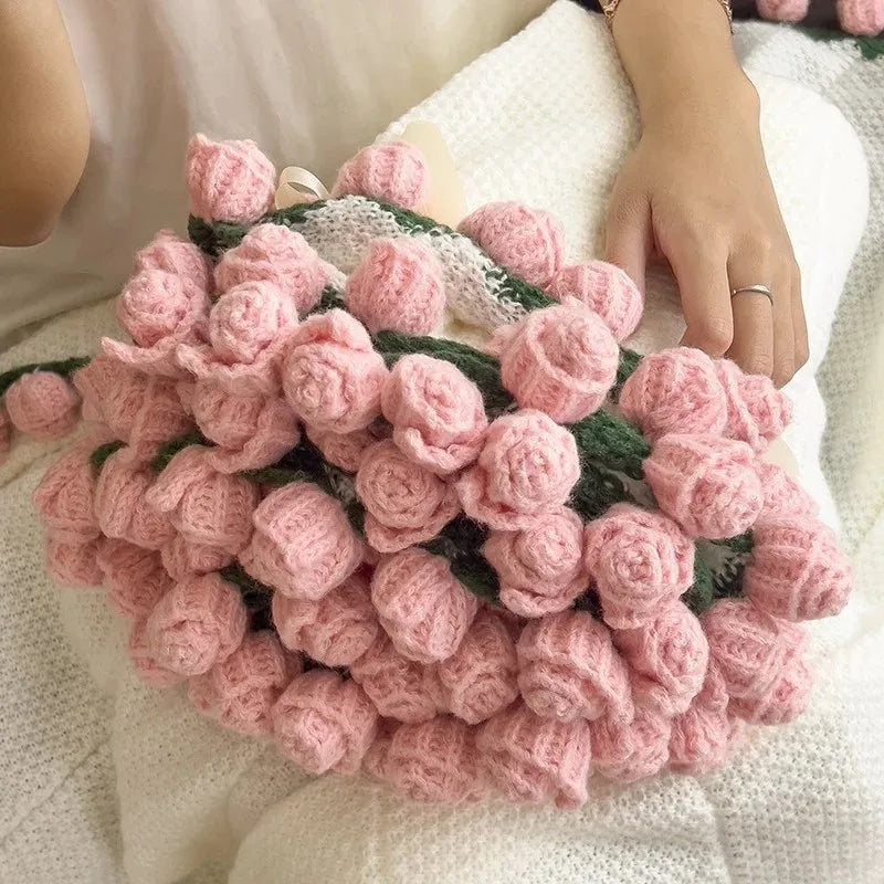 Plaid Crochet Bouquet de Fleurs