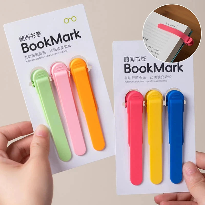 3x Marque-Page Colorés en Silicone - Suivi Automaque des pages