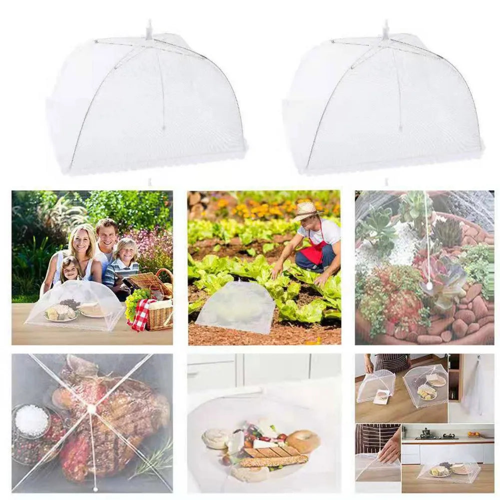 Cloche Alimentaire Pliable en Maille – Protection Anti-Insectes pour Fruits, Légumes et Plats