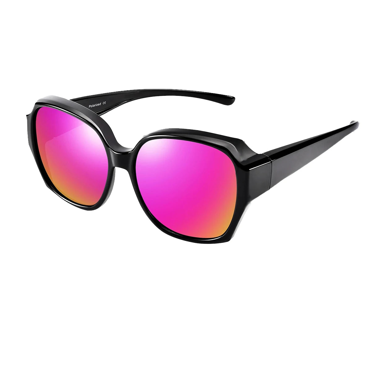 Sur Lunettes de Soleil Polarisées à Porter par-Dessus des Lunettes de Vue Femme – Protection UV400
