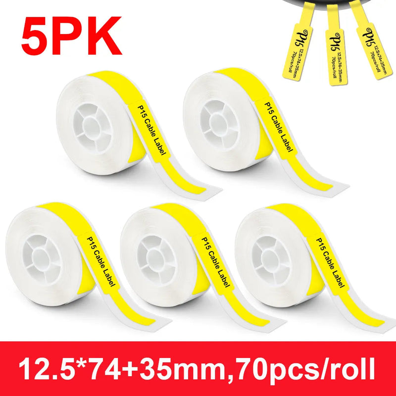 5x Rouleaux Jaune