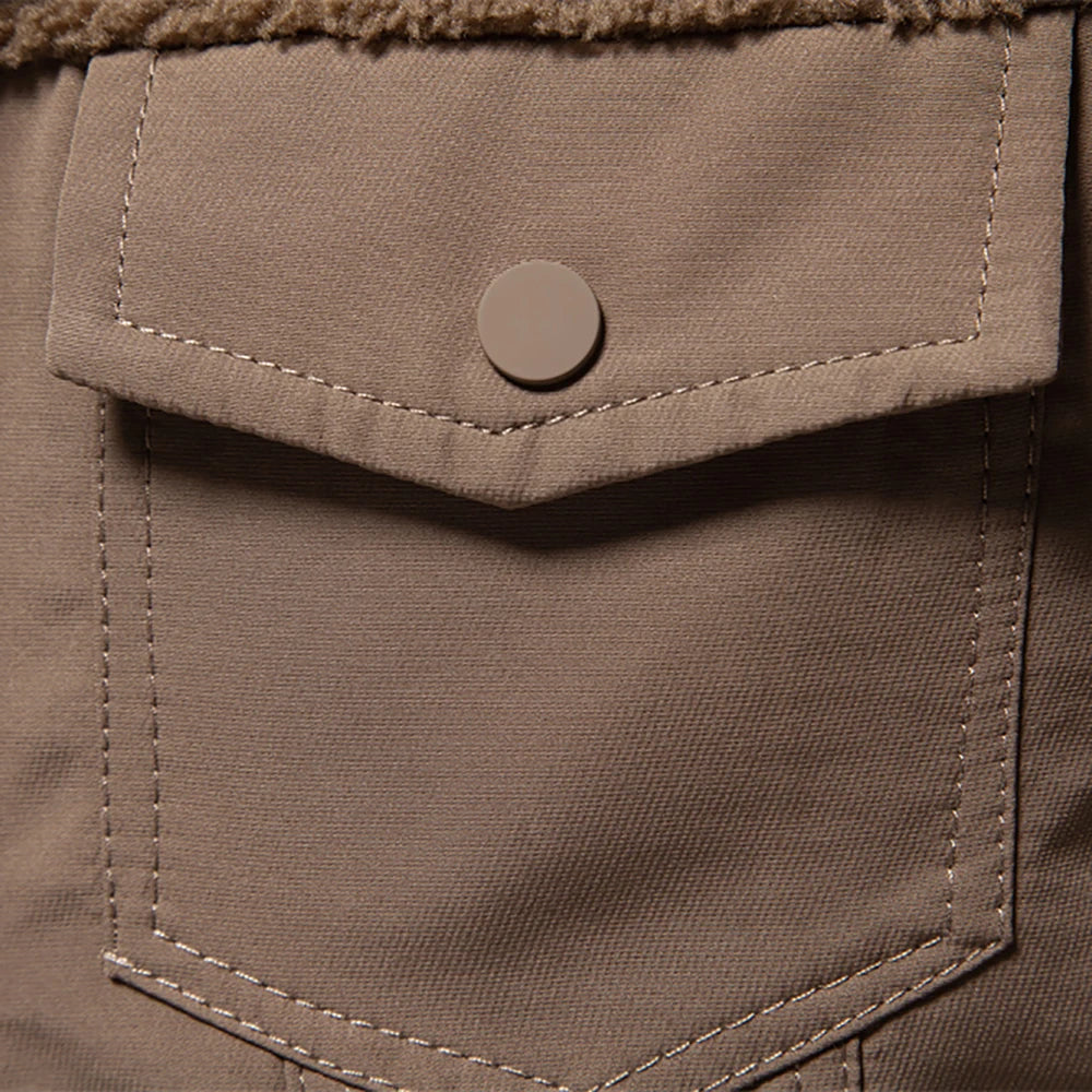 Veste Sherpa Bi-matière pour Homme