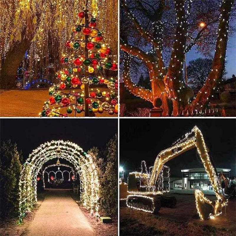 Guirlandes lumineuses LED à énergie solaire