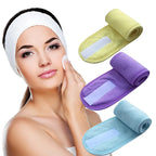 Lot de 4 bandeaux réglable pour soins & maquillage