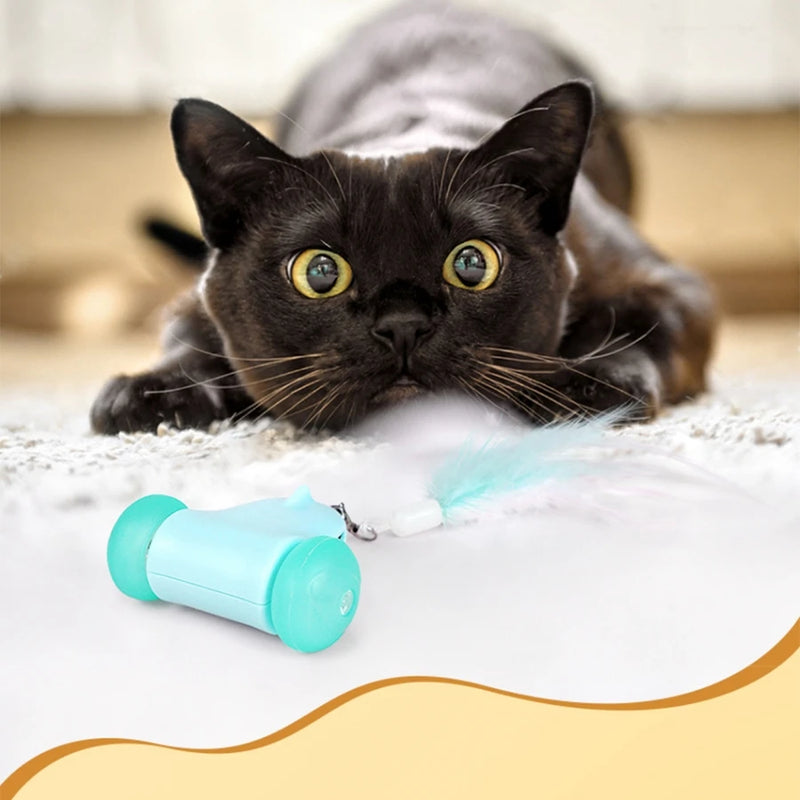 MOUSY - Jouet Interactif & Lumineux pour Chat en forme Souris