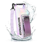 Sac bandoulière waterproof avec pochette smartphone tactile - 2L ou 5L