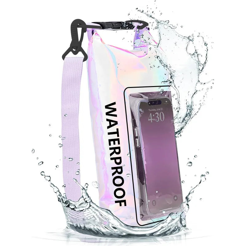 Sac bandoulière waterproof avec pochette smartphone tactile - 2L ou 5L