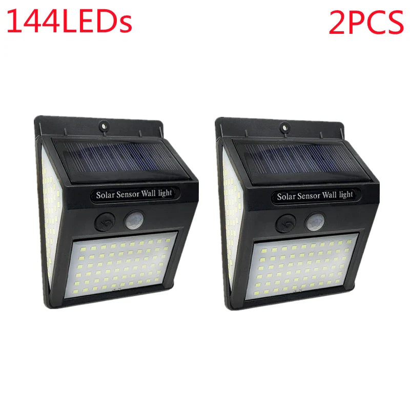 2x Applique solaire avec capteur de mouvement