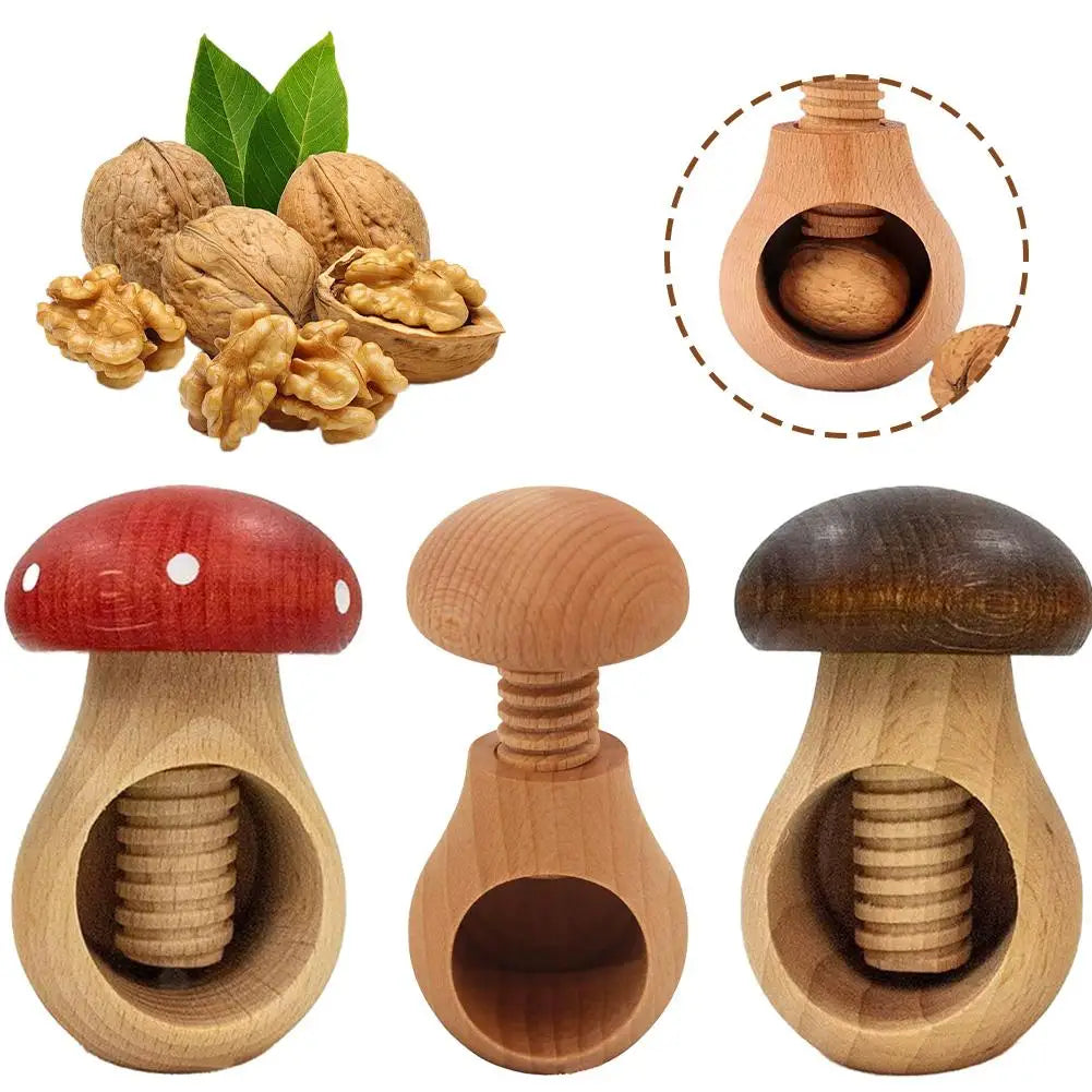 MUSH' - Casse Noix en Bois en Forme de Champignon