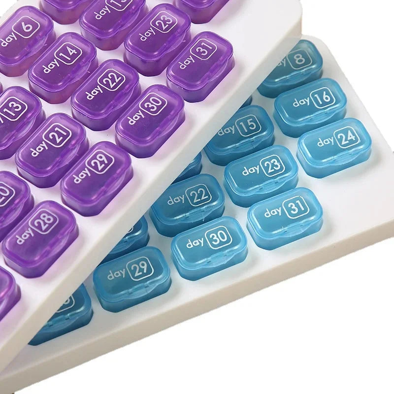 Grand Pilulier mensuel à 31 grilles pour un mois