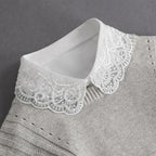 Faux Col de Chemise Amovible