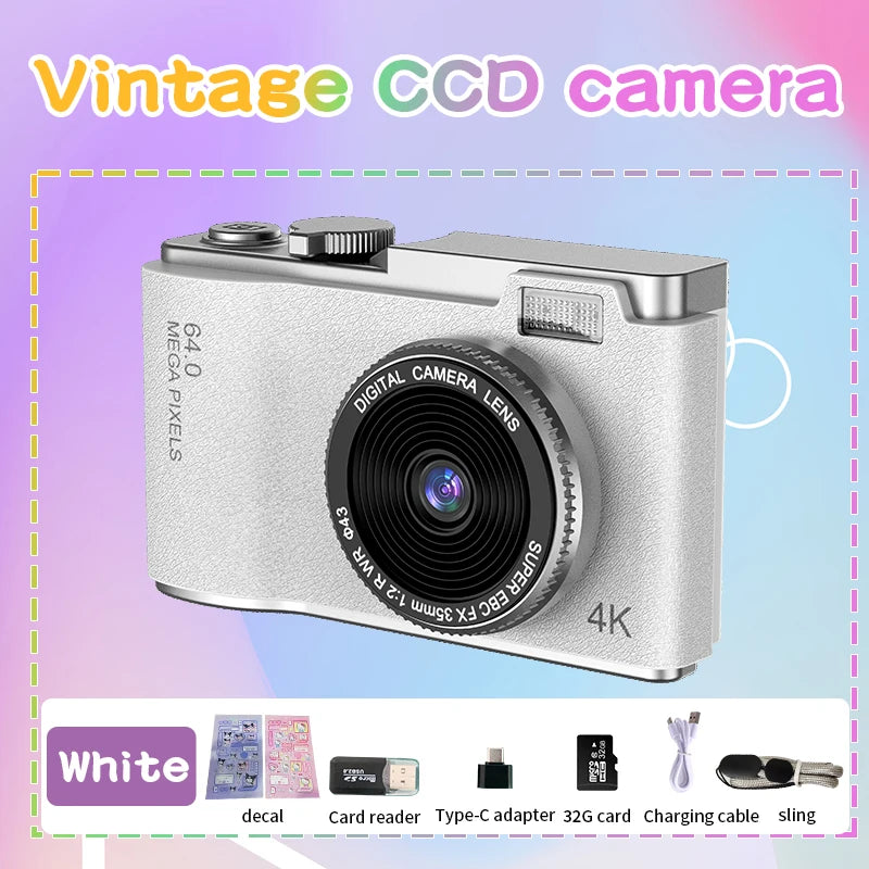 Appareil Photo/Vidéo Numérique 4K - 64MP Haute Définition
