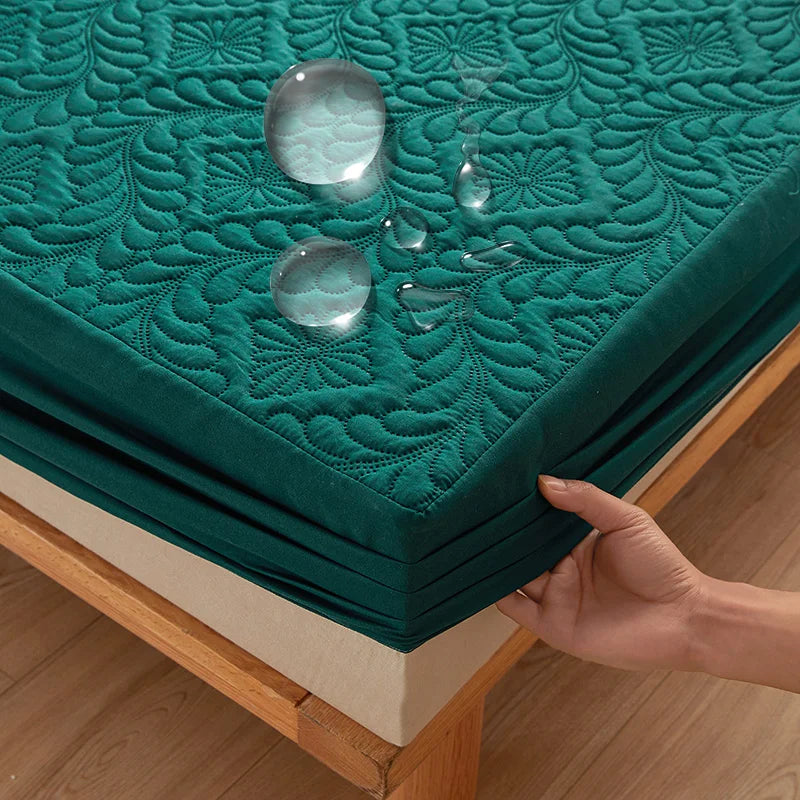 Protège-matelas Imperméable Matelassé 3D à Motif Royal