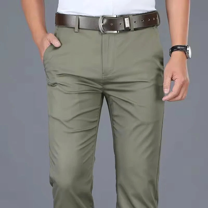 Pantalon Slim Homme Coton Confort Printemps-Été