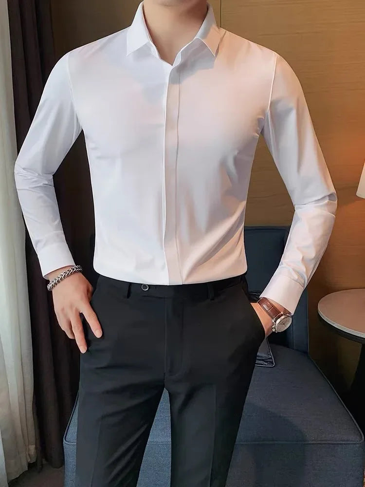 Chemise Infroissable & Élastique - Homme
