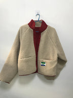 Veste patchwork Teddy réversible pour femme