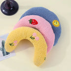 Mini Oreiller en Forme de Lune pour Animaux de Compagnie