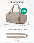 Sac de Voyage 3 en 1 - Grande Capacité 30L
