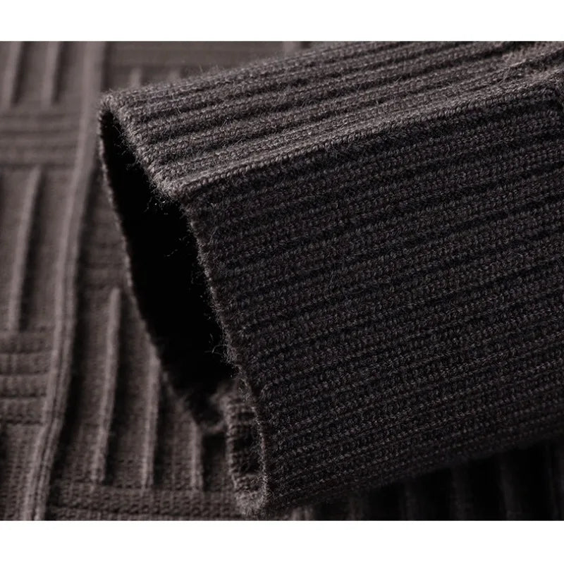 Pull motif Jacquard damier Homme - Hiver 2023