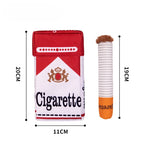 Jouet Interactif à Mâcher pour Chiens – Design Cigarette Humoristique et Peluche Douce