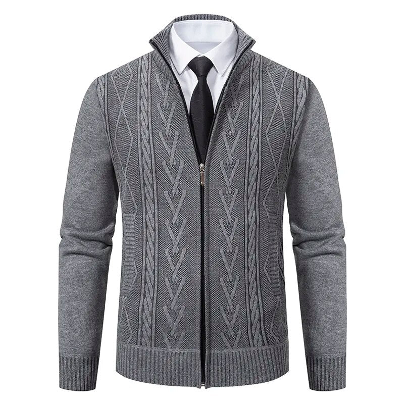 Stylish men's zip-up gilet - autumn winter