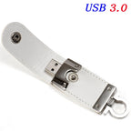 Clé USB 3.0 avec Porte-Clés en Cuir – 8 Go à 128 Go, Haute Vitesse