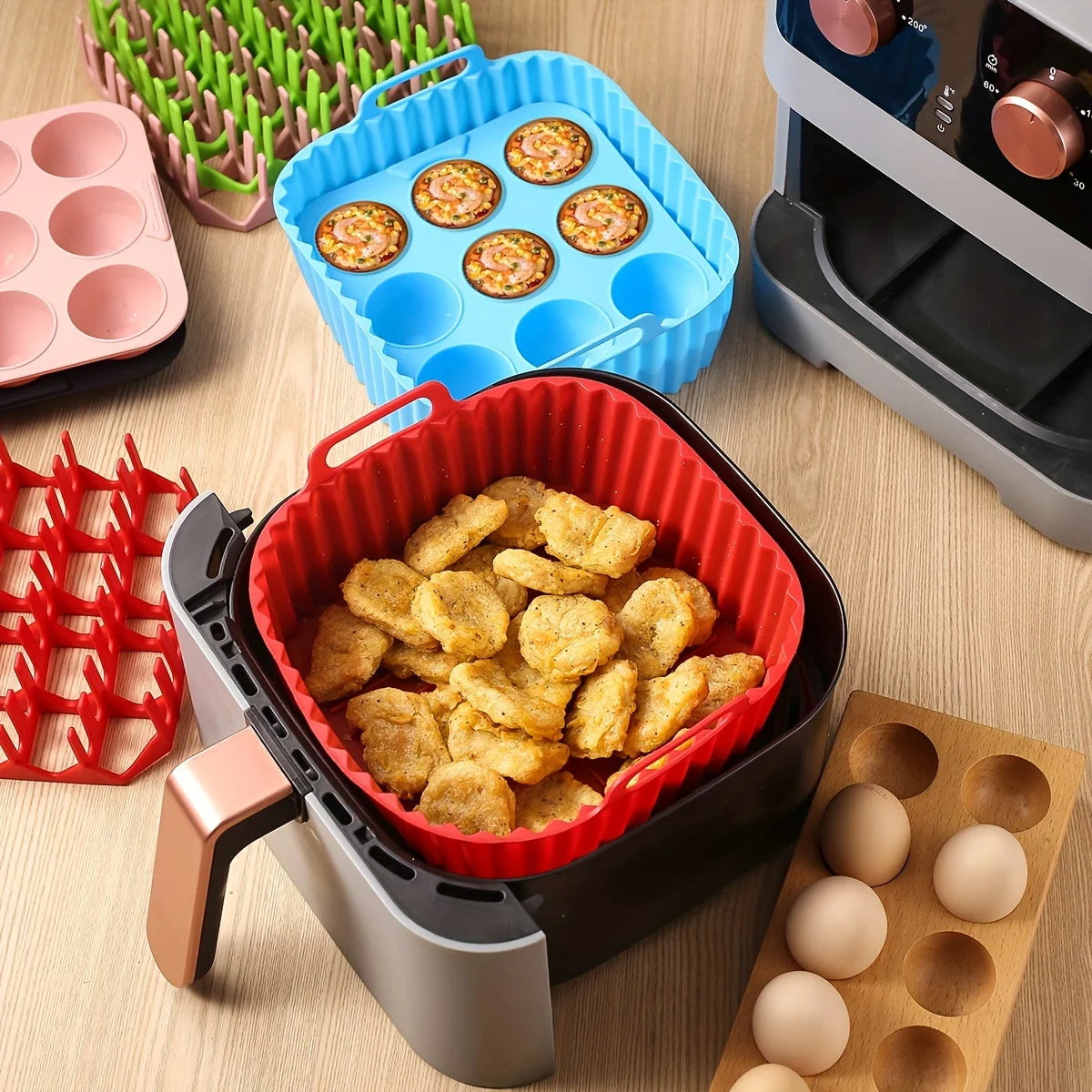 Moule 2 en 1 pour Air Fryer Anti-adhsésif