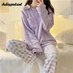 Pyjama en flanelle à Carreaux ULTRA Chaud - Femme