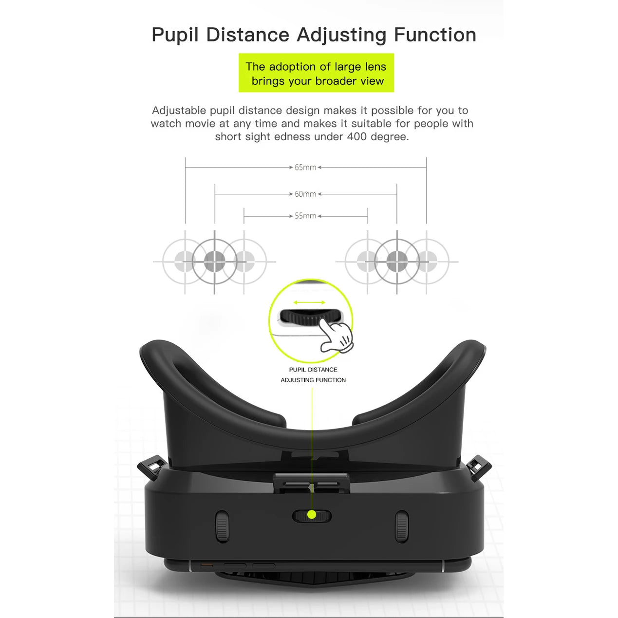 Casque de réalité virtuelle 3D pour Smartphone avec télécommande