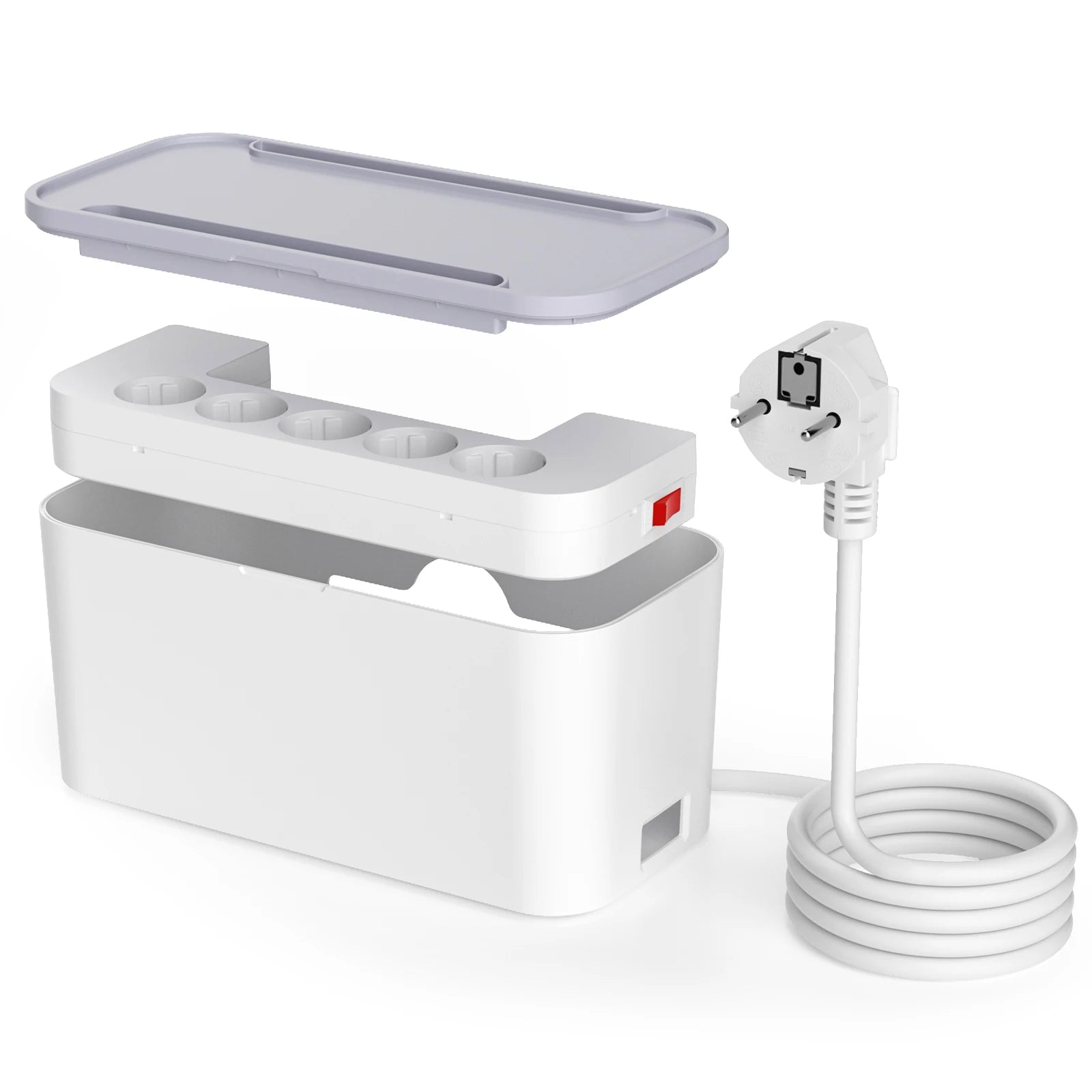 Boîte Cache-Câbles Sécurisée avec Multiprise USB intégrée