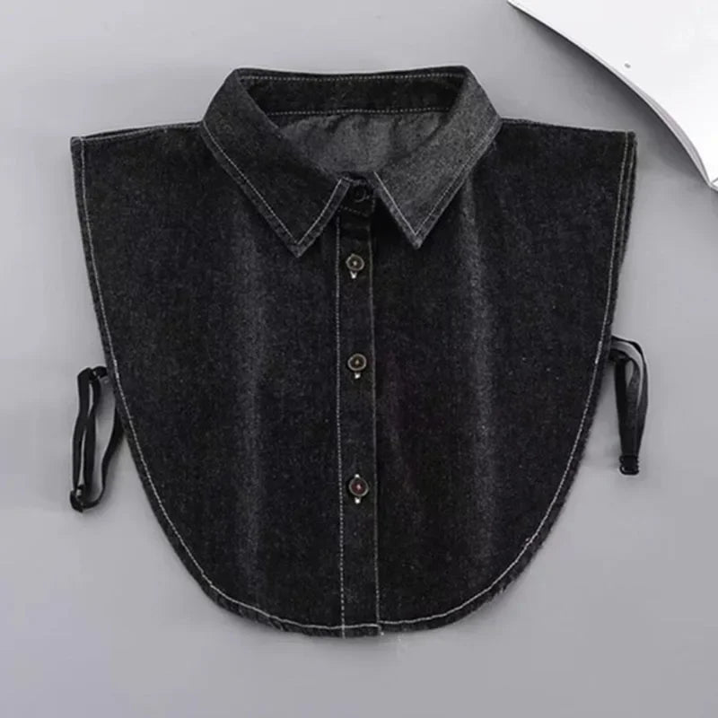 Faux Col de Chemise Amovible