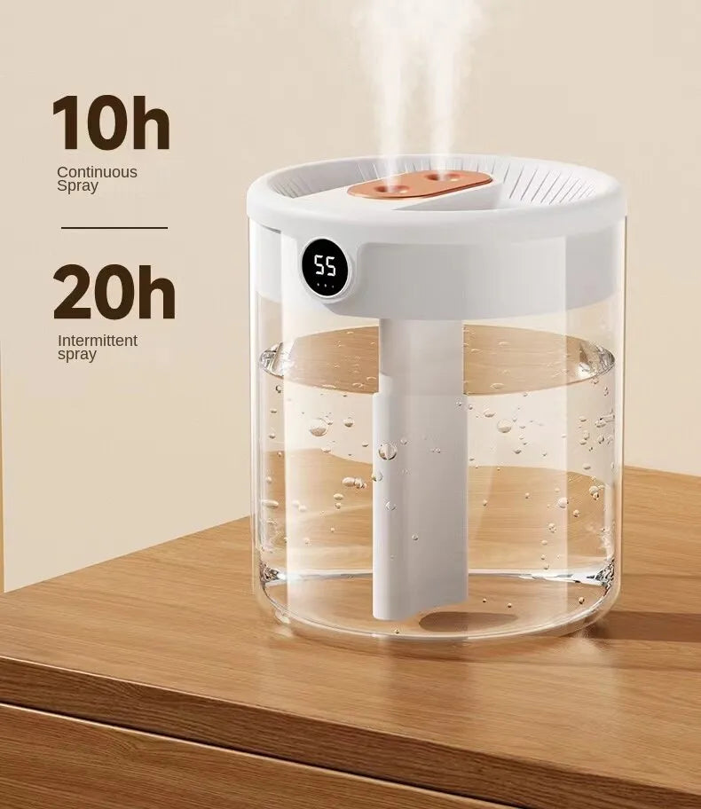 Humidificateur à double pulvérisation avec USB - Grande capacité 2L