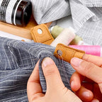 Lot de 2 Dés à Coudre en Cuir