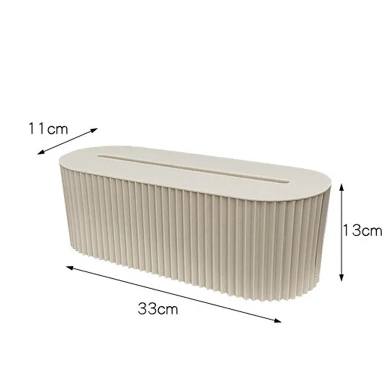 2x Boîte de rangement pour câble et multiprise - Style Nordique