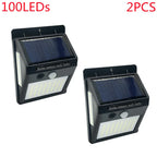 2x Applique solaire avec capteur de mouvement
