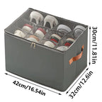 Boîte de Rangement Organisateur de Chaussures à Compartiments