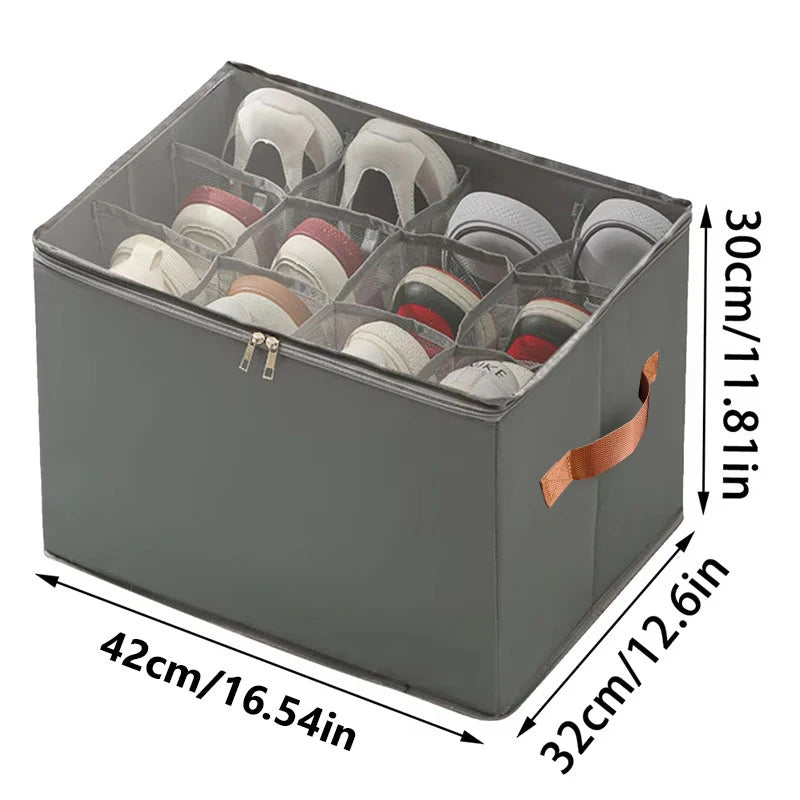 Boîte de Rangement Organisateur de Chaussures à Compartiments