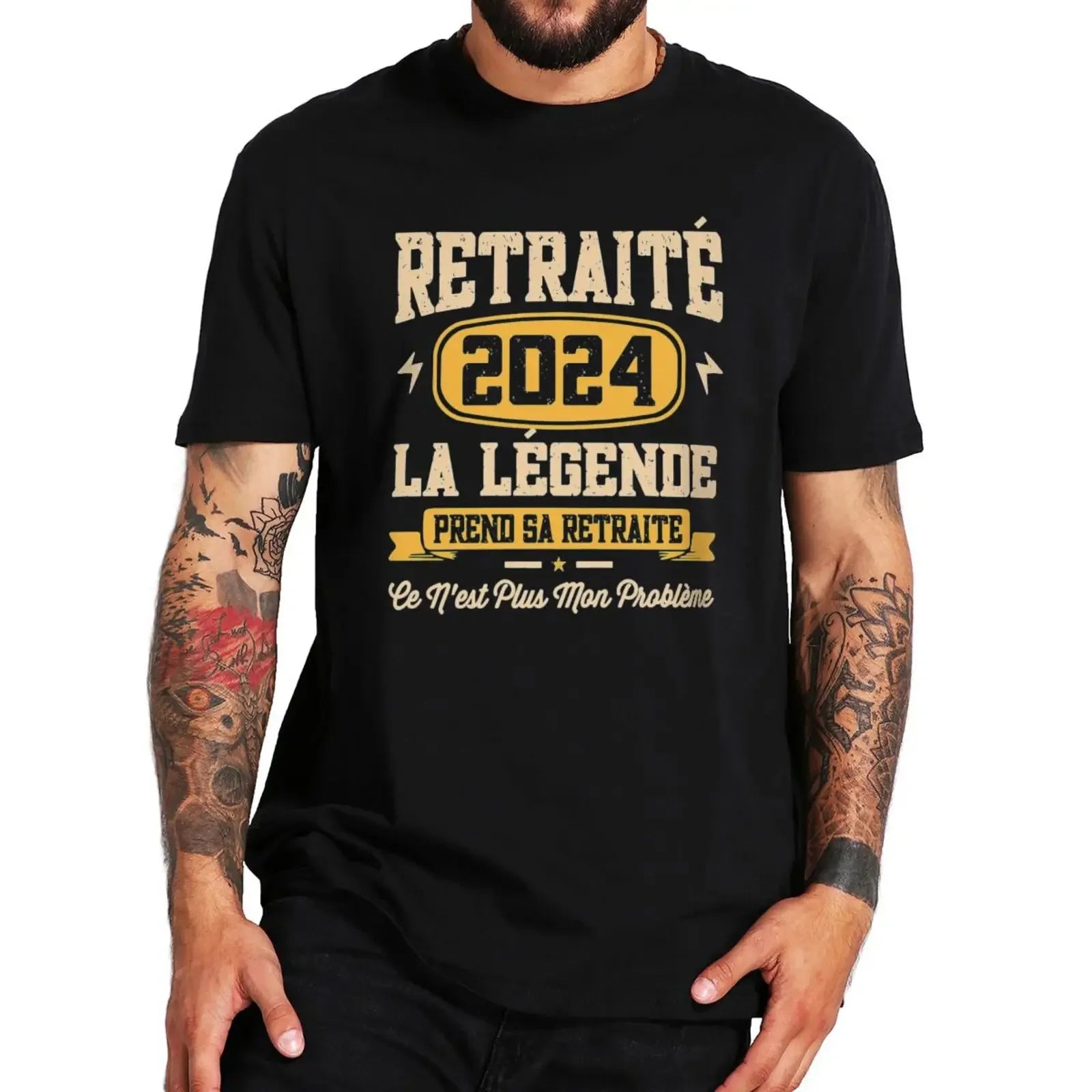 T-shirt Personnalisé Retraité 2024 La LEGENDE