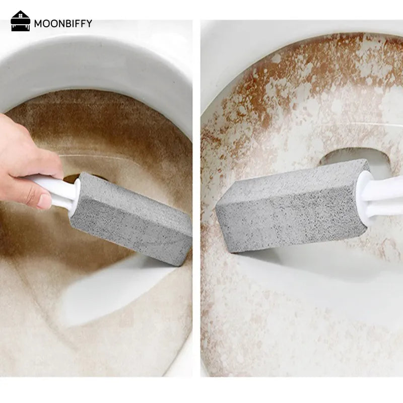 2x Brosse de toilette magique en pierre ponce