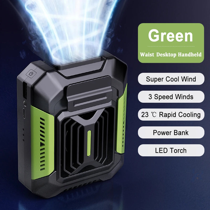 Ventilateur Ceinture Puissant avec Batterie de Secours