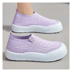 Slip-On en Maille Respirante à Large Semelle