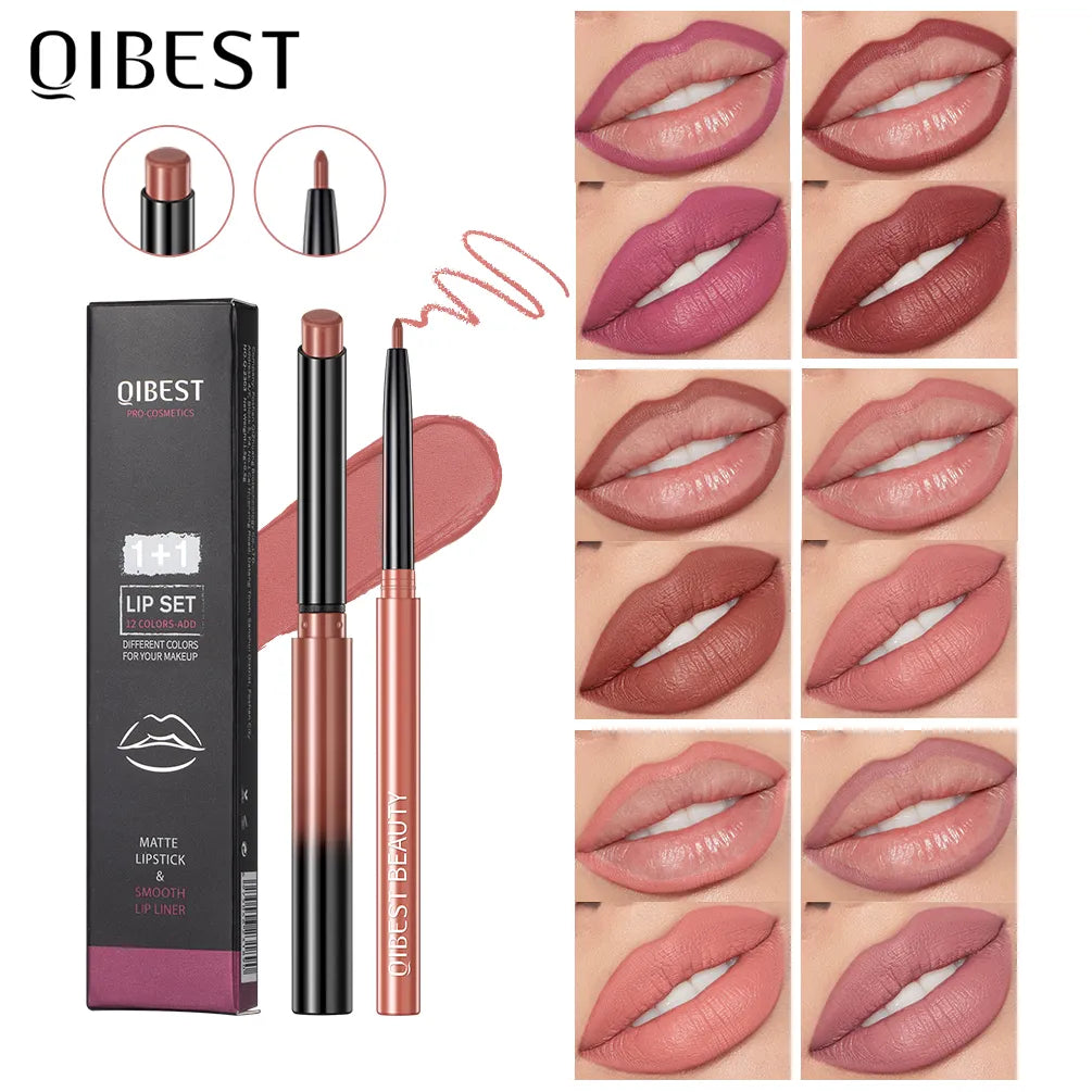 Stylo rouge à lèvres précison 2 en 1 longue durée