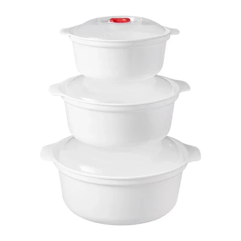 Ensemble de Boîtes de Cuisson Rapide au Micro-ondes – 3 Pièces