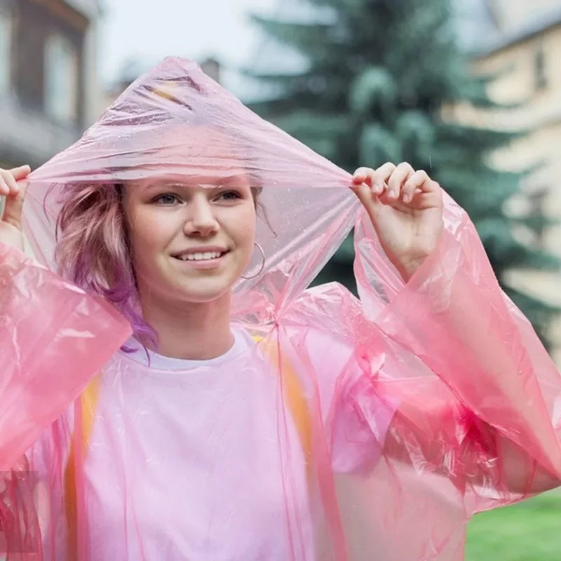 Lot de 2 Ponchos de Pluie + Housse Porte Clé