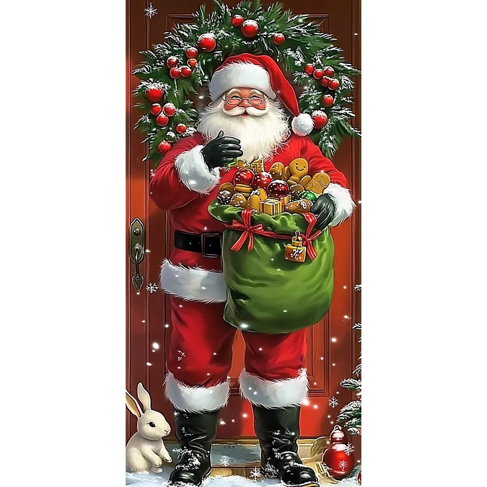 Bannière de Porte 2D de Noël à Suspendre - 185x90CM