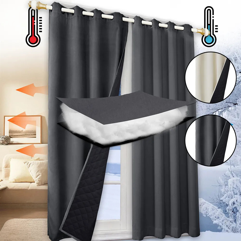 Rideau Matelassé Thermique Occultant